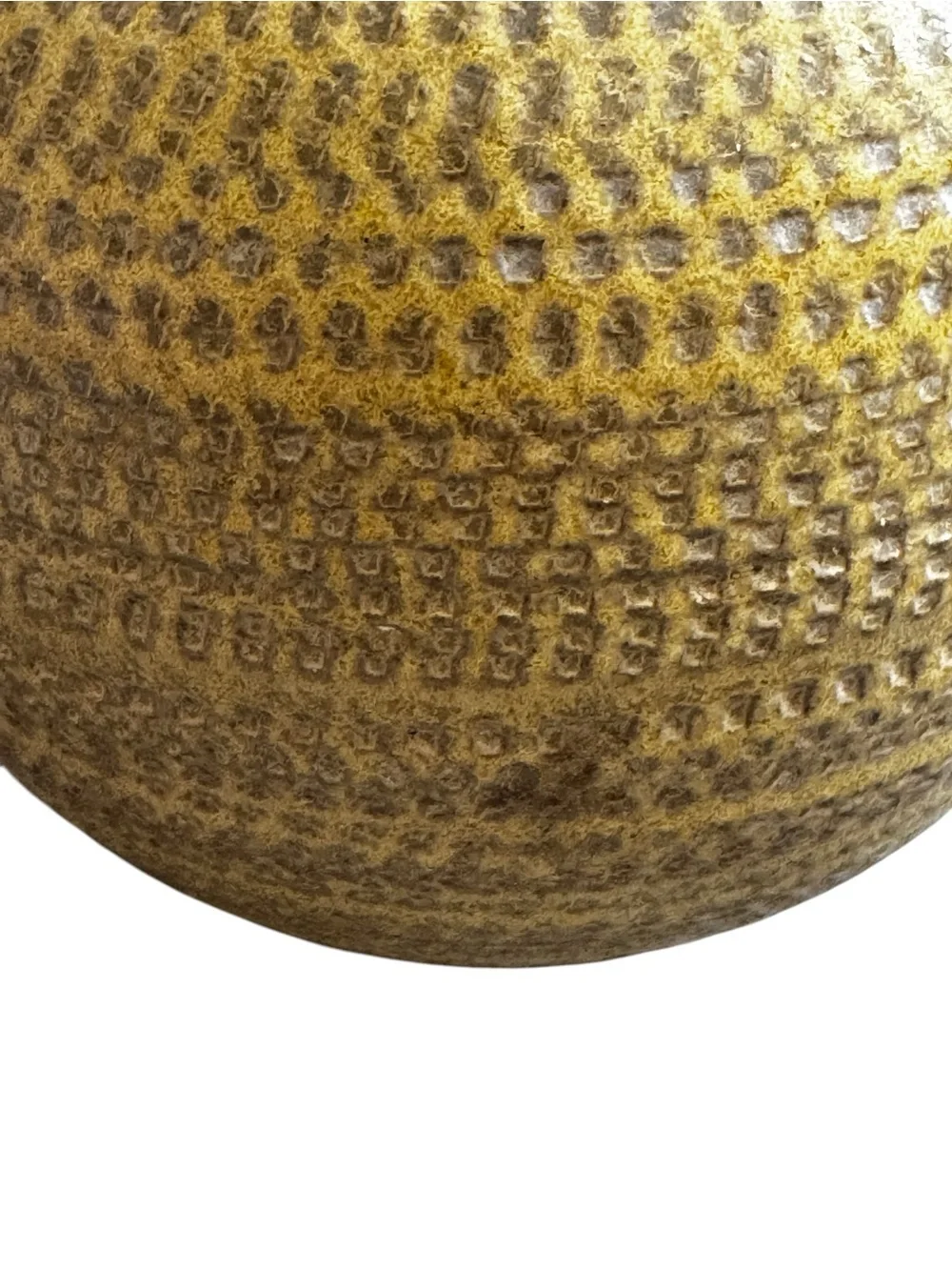 VTG Otagiri Mercantile Company pottery / bud vase, Dijon mustard yellow, 1960’s